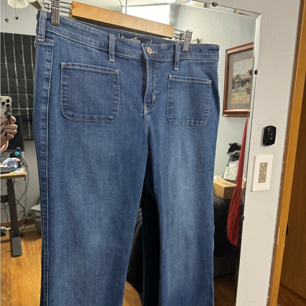 Hollister Casual Stretch Blue Denim Jeans, size 13L
